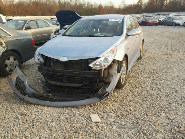 KMHEC4A49DA081114 - 2013 HYUNDAI SONATA HYB BLUE photo 2