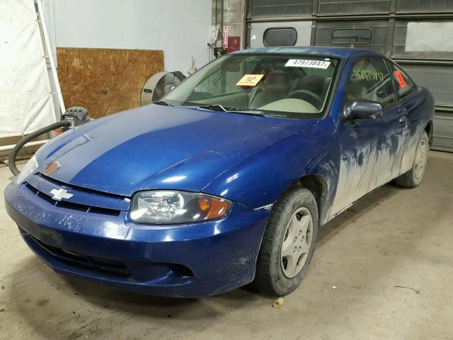 1G1JC12F047218920 - 2004 CHEVROLET CAVALIER BLUE photo 2