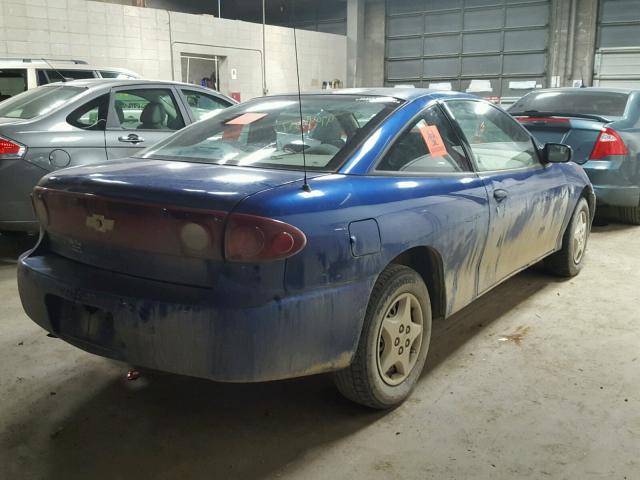 1G1JC12F047218920 - 2004 CHEVROLET CAVALIER BLUE photo 4