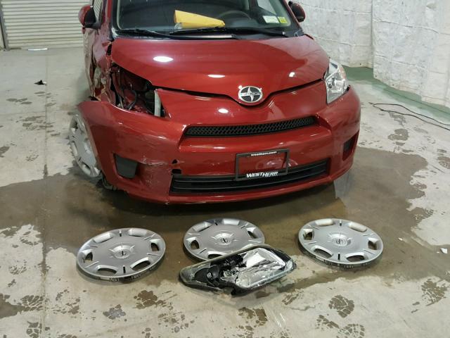 JTKKU4B40A1004168 - 2010 TOYOTA SCION XD RED photo 9