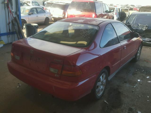 1HGEJ8149WL013776 - 1998 HONDA CIVIC EX RED photo 4