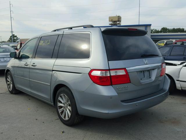 5FNRL38887B109280 - 2007 HONDA ODYSSEY TO BLUE photo 3