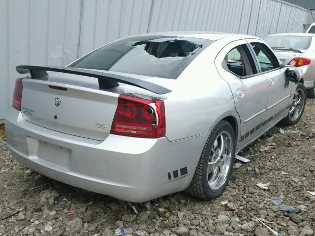 2B3KA53H46H316043 - 2006 DODGE CHARGER R/ SILVER photo 4