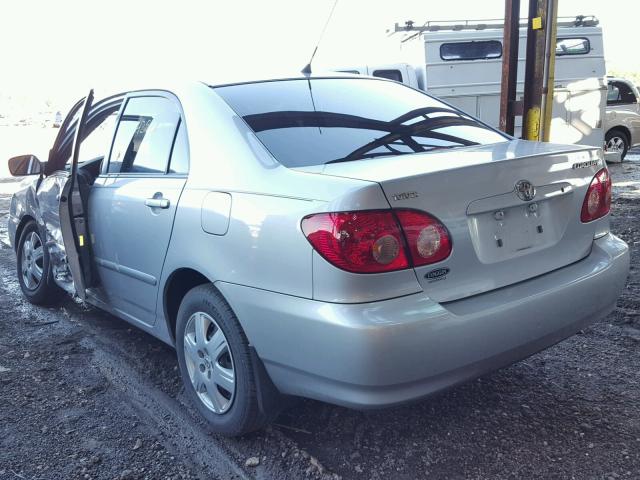 1NXBR32E36Z617303 - 2006 TOYOTA COROLLA CE SILVER photo 3