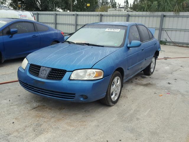 3N1CB51D34L854191 - 2004 NISSAN SENTRA 1.8 BLUE photo 2