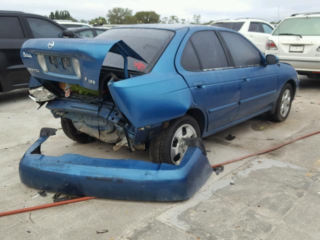 3N1CB51D34L854191 - 2004 NISSAN SENTRA 1.8 BLUE photo 4