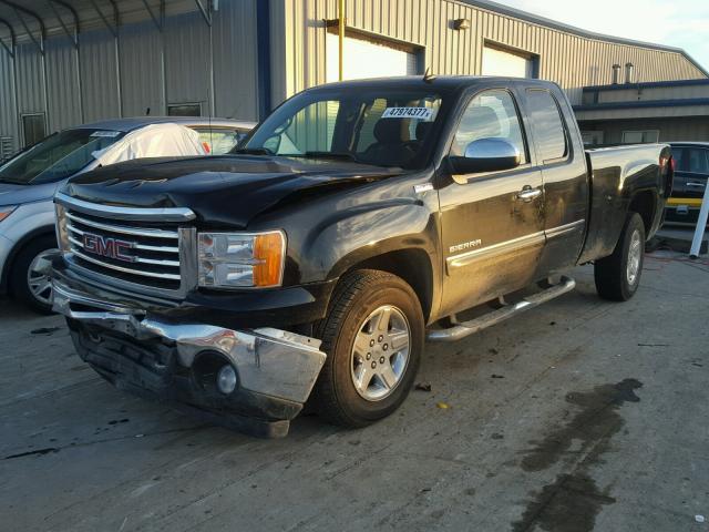 1GTR1VE01CZ315447 - 2012 GMC SIERRA C15 BLACK photo 2