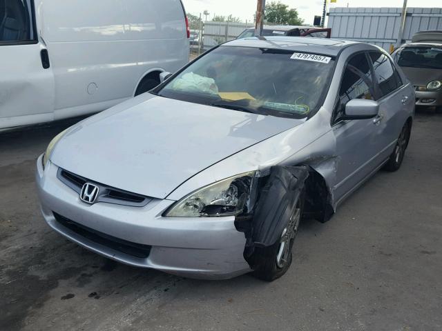 1HGCM66834A069431 - 2004 HONDA ACCORD EX SILVER photo 2