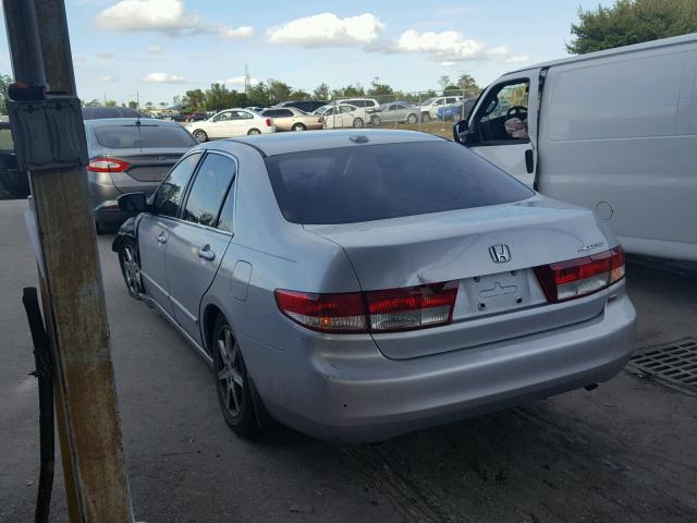 1HGCM66834A069431 - 2004 HONDA ACCORD EX SILVER photo 3