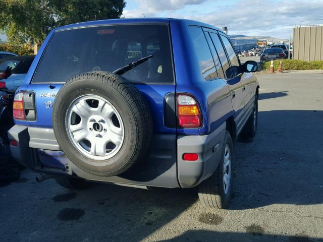 JT3GP10V9X0040569 - 1999 TOYOTA RAV4 BLUE photo 4