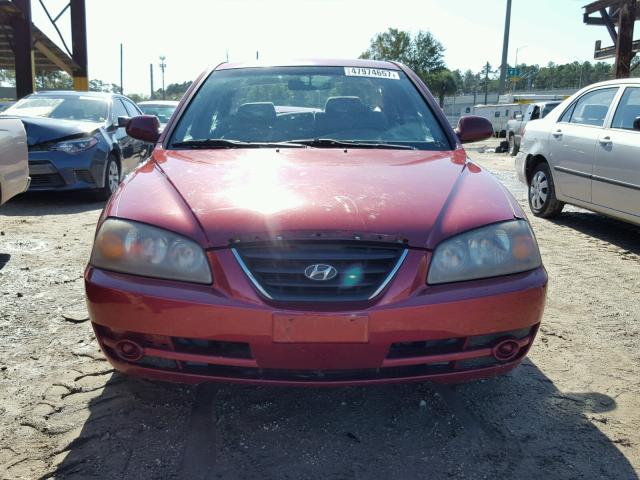 KMHDN46D46U248057 - 2006 HYUNDAI ELANTRA GL RED photo 10