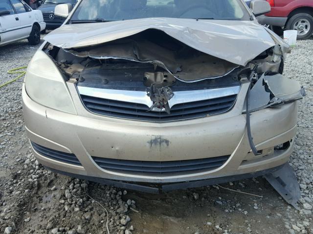 1G8ZS57N78F278638 - 2008 SATURN AURA XE TAN photo 9