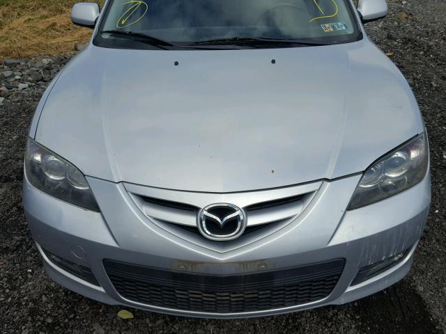 JM1BK323771609540 - 2007 MAZDA 3 S SILVER photo 7