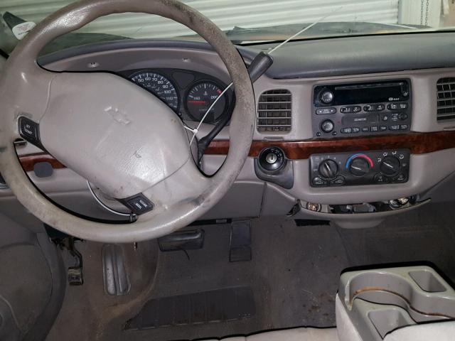 2G1WF55K019147306 - 2001 CHEVROLET IMPALA SILVER photo 9