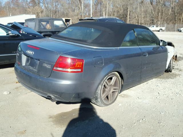 WAUDF48H98K003154 - 2008 AUDI A4 2.0T CA GRAY photo 4