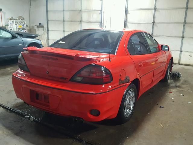 1G2NV52E42C209258 - 2002 PONTIAC GRAND AM G RED photo 4