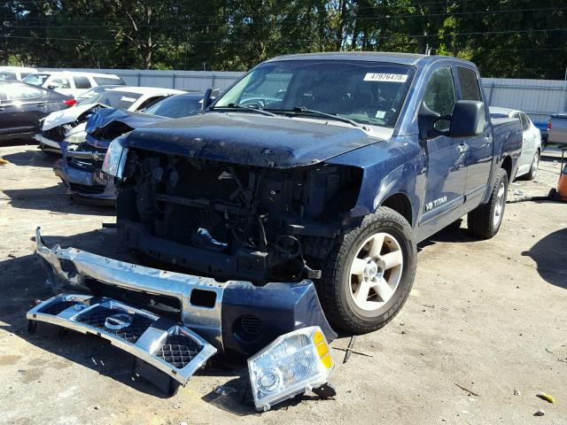 1N6BA07A66N518241 - 2006 NISSAN TITAN BLUE photo 2