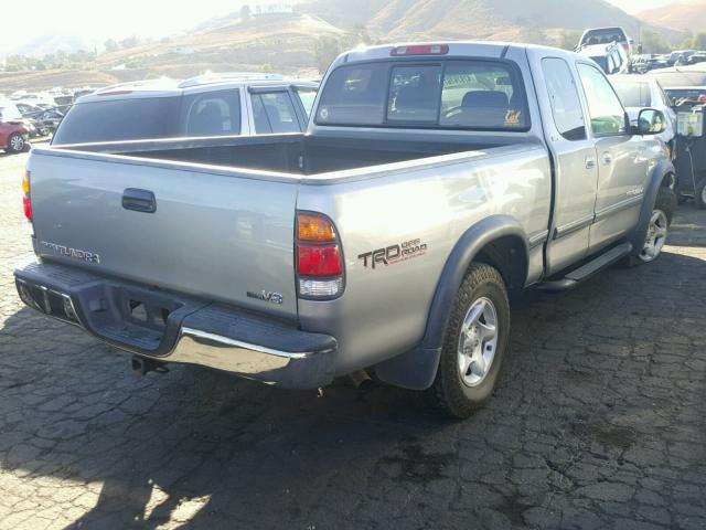 5TBRT34112S328006 - 2002 TOYOTA TUNDRA ACC SILVER photo 4