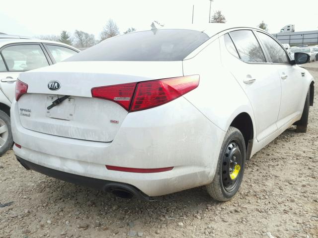 5XXGM4A73DG146547 - 2013 KIA OPTIMA LX WHITE photo 4