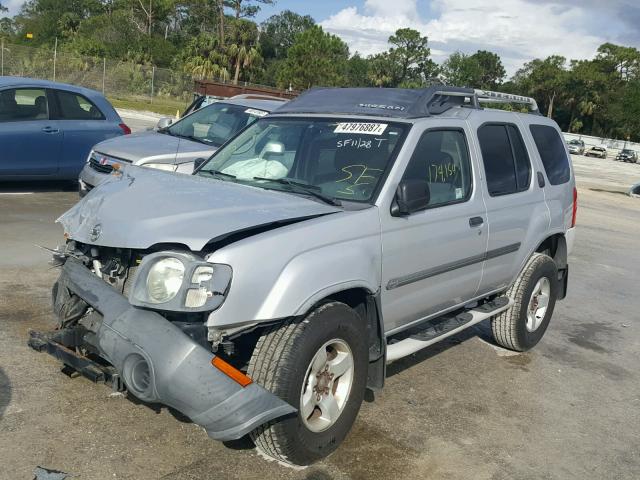 5N1ED28T44C638031 - 2004 NISSAN XTERRA XE GRAY photo 2