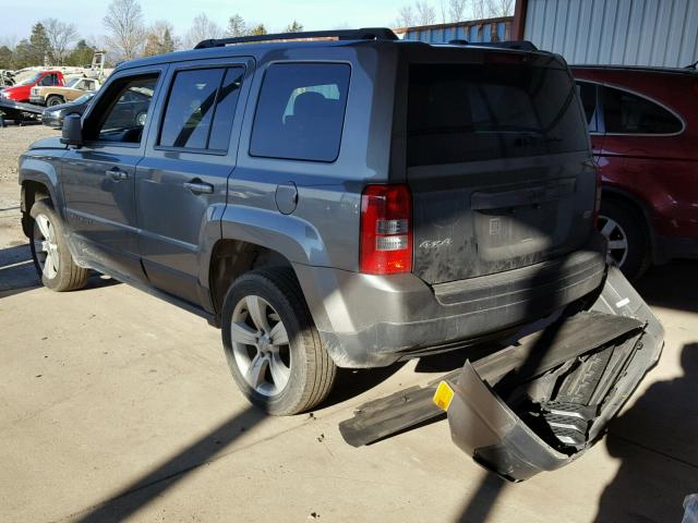 1C4NJRFB1DD274497 - 2013 JEEP PATRIOT LA GRAY photo 3