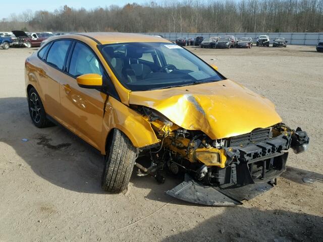 1FAHP3F21CL104658 - 2012 FORD FOCUS SE YELLOW photo 1