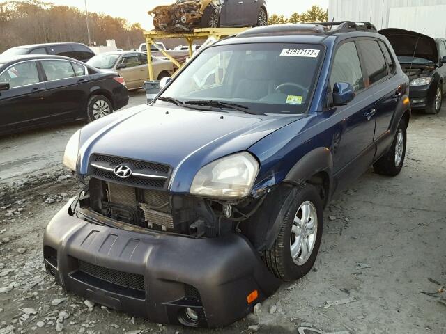 KM8JN72D36U312602 - 2006 HYUNDAI TUCSON GLS BLUE photo 2