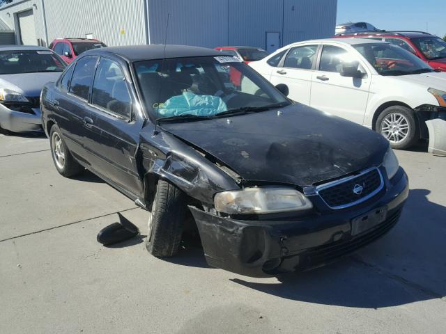 3N1CB51D9YL333708 - 2000 NISSAN SENTRA BAS BLACK photo 1