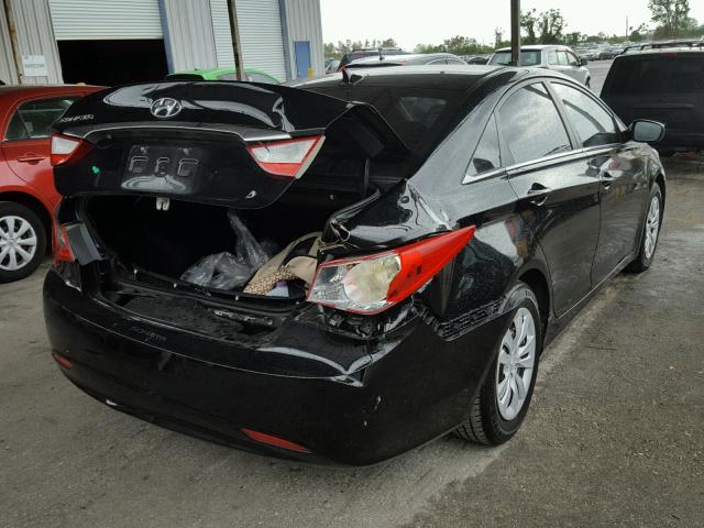 5NPEB4AC5BH216576 - 2011 HYUNDAI SONATA GLS BLACK photo 4