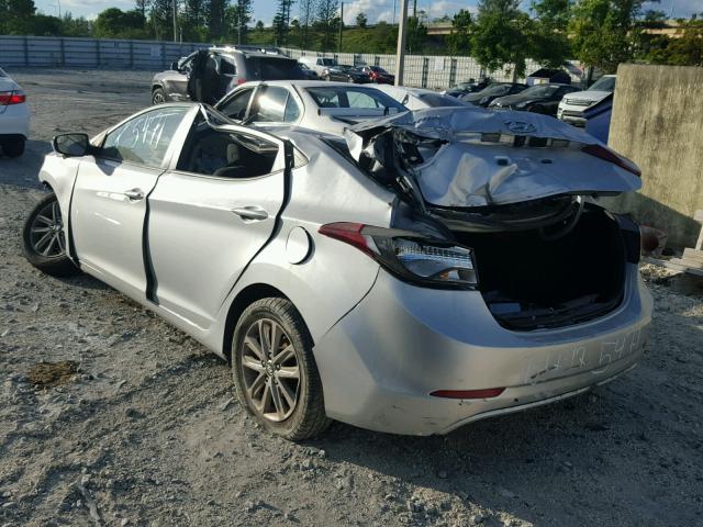 5NPDH4AE1EH505471 - 2014 HYUNDAI ELANTRA SE SILVER photo 3