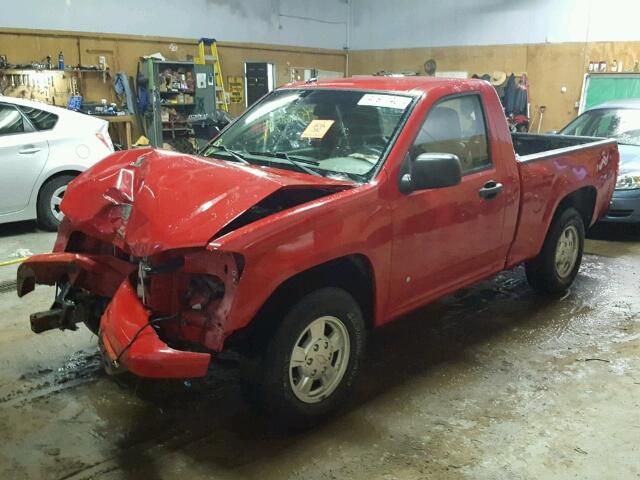 1GCCS149488149417 - 2008 CHEVROLET COLORADO RED photo 2