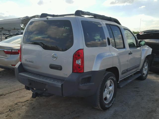 5N1AN08U58C514445 - 2008 NISSAN XTERRA OFF GRAY photo 4