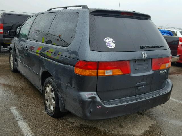 5FNRL18614B035957 - 2004 HONDA ODYSSEY EX GREEN photo 3