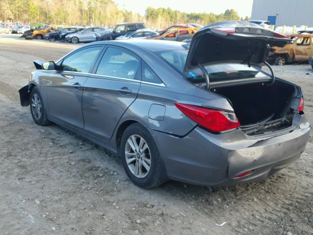 5NPEB4AC0CH434572 - 2012 HYUNDAI SONATA GLS GRAY photo 3