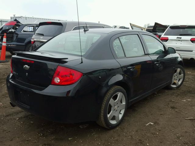 1G1AT58H497173617 - 2009 CHEVROLET COBALT LT BLACK photo 4