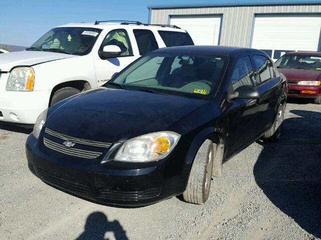 1G1AK55F177183217 - 2007 CHEVROLET COBALT LS BLACK photo 2