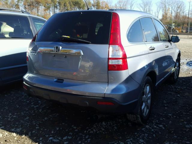 3CZRE38538G702891 - 2008 HONDA CR-V EX BLUE photo 4