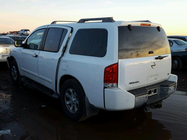 5N1AA08B74N713490 - 2004 NISSAN ARMADA SE WHITE photo 3