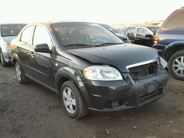 KL1TD56607B043611 - 2007 CHEVROLET AVEO BASE BLACK photo 1