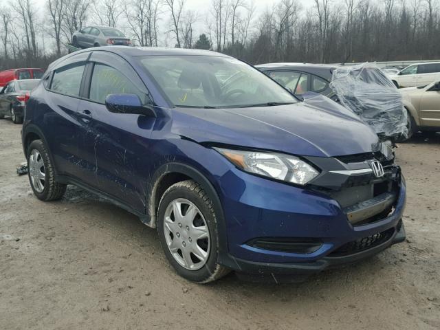 3CZRU6H3XGM735986 - 2016 HONDA HR-V LX BLUE photo 1