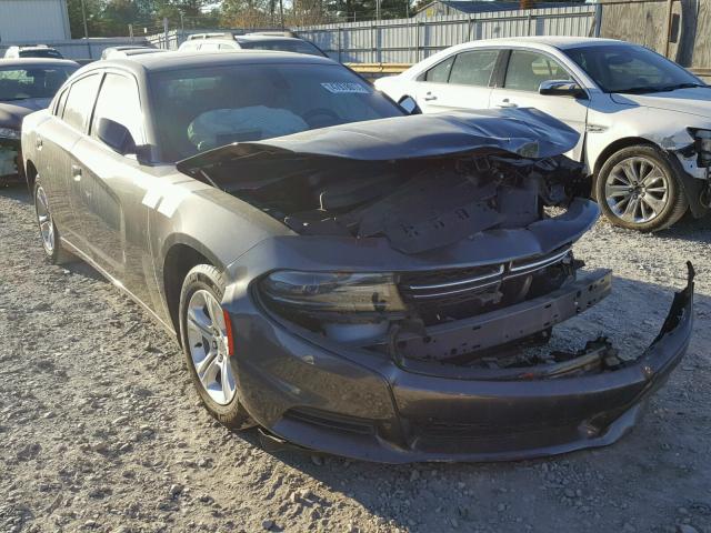 2C3CDXBG3FH848001 - 2015 DODGE CHARGER SE GRAY photo 1