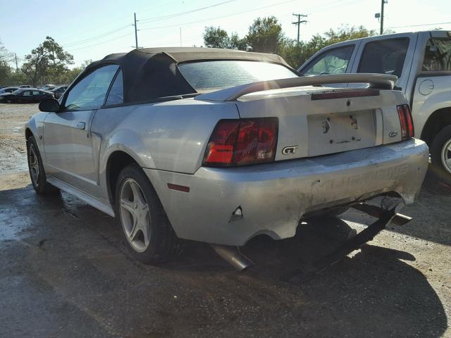 1FAFP45X7YF300958 - 2000 FORD MUSTANG GT SILVER photo 3