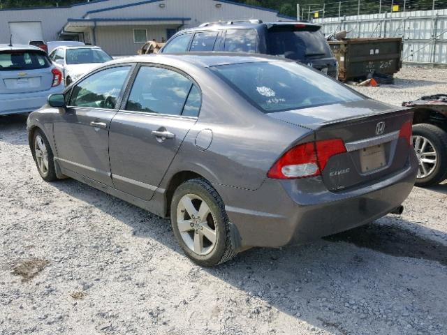 19XFA1F60BE029744 - 2011 HONDA CIVIC LX-S GRAY photo 3