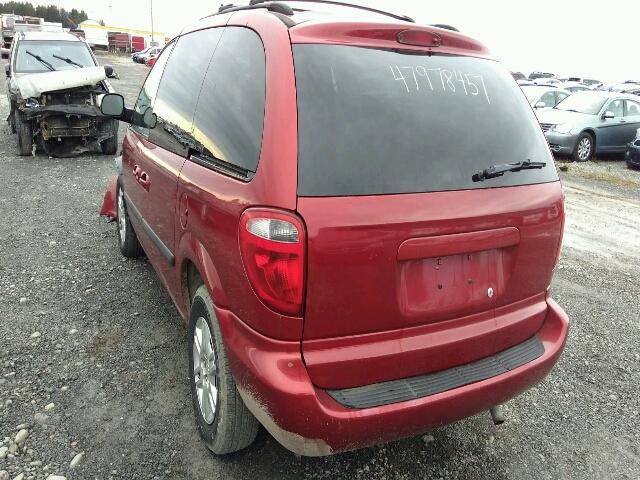 1D4GP25R56B724635 - 2006 DODGE CARAVAN SE RED photo 3