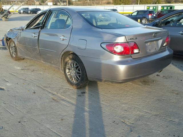 JTHBA30G545055314 - 2004 LEXUS ES 330 SILVER photo 3