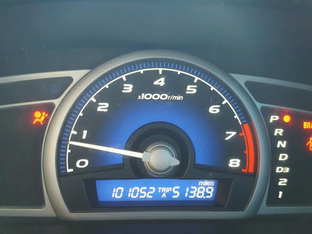 2HGFG12958H535213 - 2008 HONDA CIVIC EXL BLUE photo 8