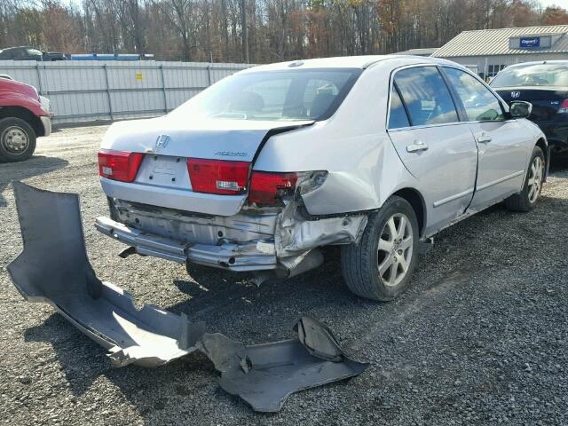 1HGCM66865A018989 - 2005 HONDA ACCORD EX SILVER photo 4