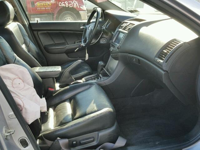 1HGCM66865A018989 - 2005 HONDA ACCORD EX SILVER photo 5