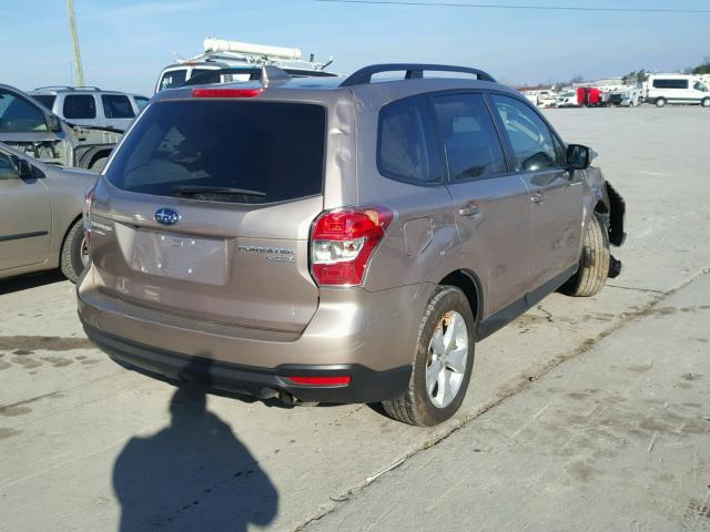 JF2SJADC5GH567558 - 2016 SUBARU FORESTER 2 BROWN photo 4