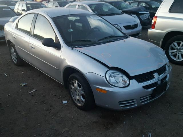 1B3ES56C05D125841 - 2005 DODGE NEON SXT SILVER photo 1